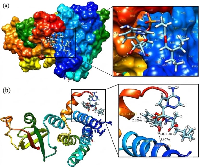 Exploring Remdesivir–nsp7/nsp8 Interactions in SARS–CoV–2 Using Computational Modelling