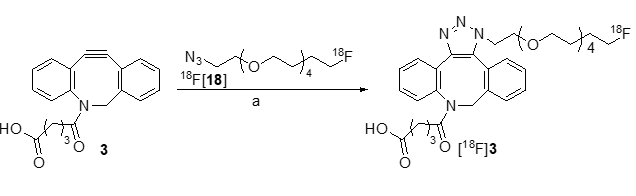 Strain–Promoted Copper-Free Click Chemistry for Efficient 18F–Labeling of Poly(ethylene glycol) Azides via Dibenzocyclooctyne Acid